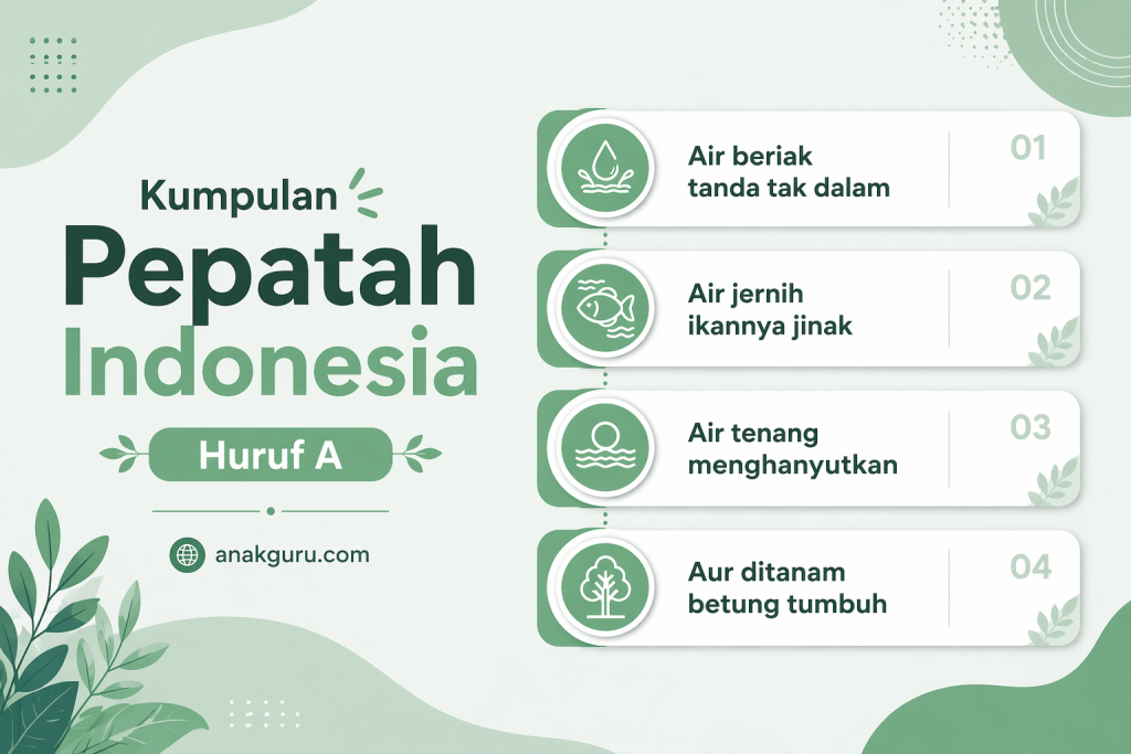 Pepatah Indonesia Huruf A