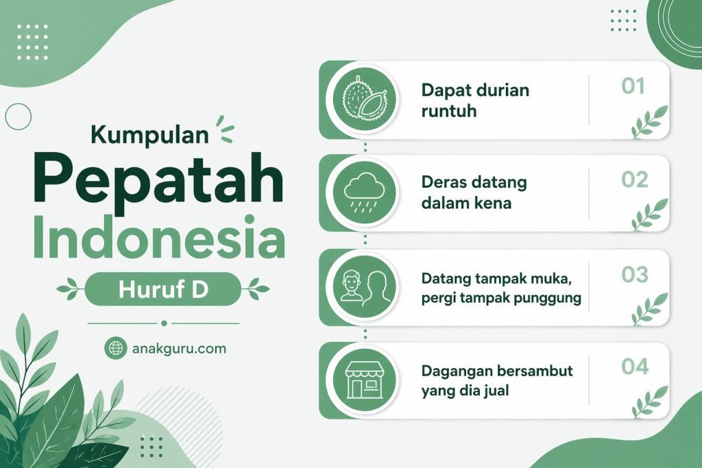 Pepatah Indonesia Huruf D