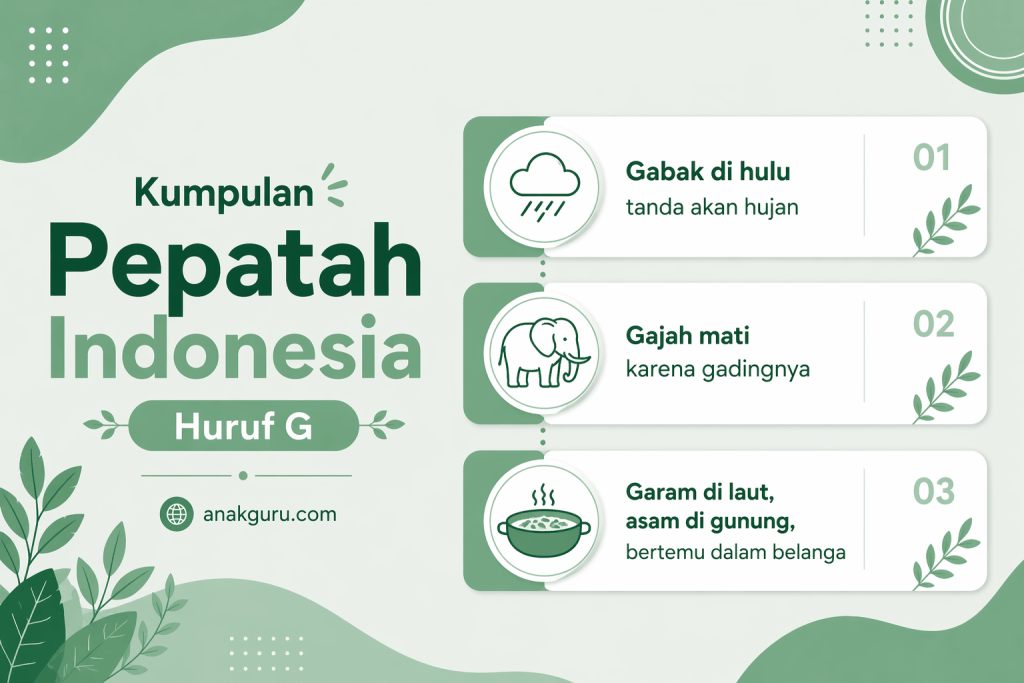 Pepatah Indonesia Huruf G
