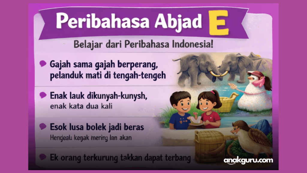 Peribahasa Abjad E