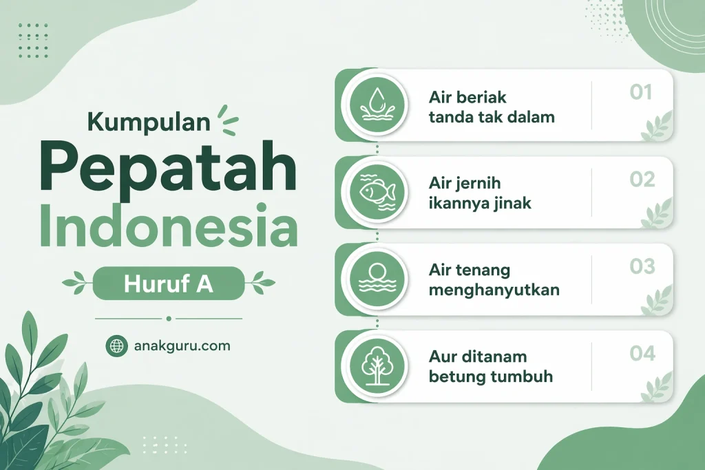 Pepatah Indonesia Huruf A