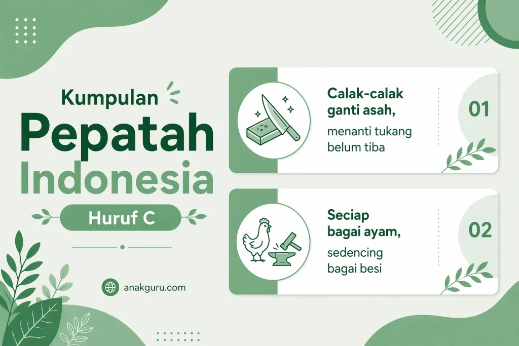 Pepatah Indonesia Huruf C