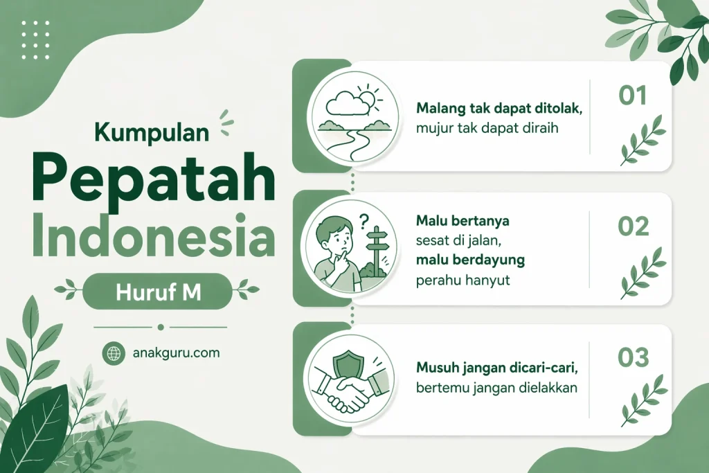 Pepatah Indonesia Huruf M
