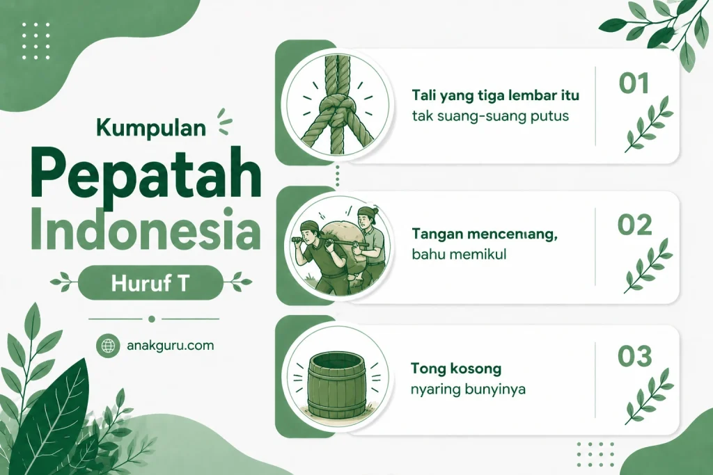 Pepatah Indonesia Huruf T