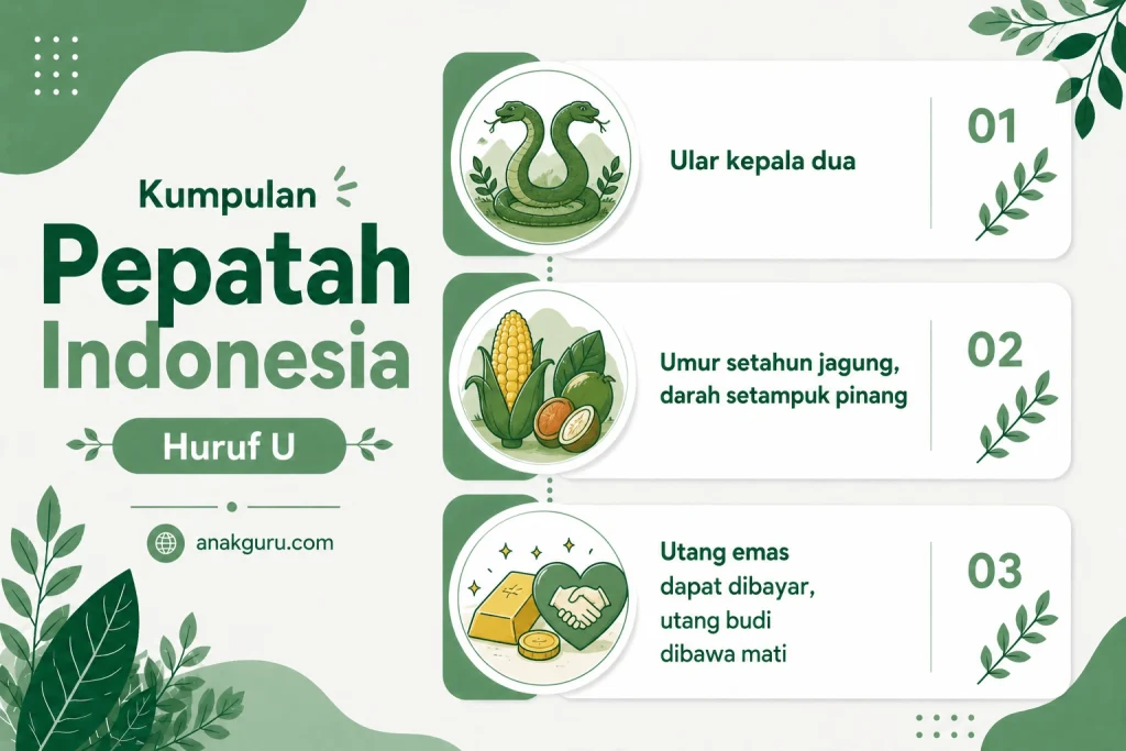 Pepatah Indonesia Huruf U